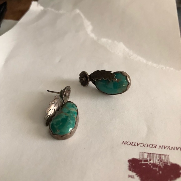 OLD TURQUOISE DESIGNED 4 ME IN 1970 Ring&Earrings - Picture 2 of 8